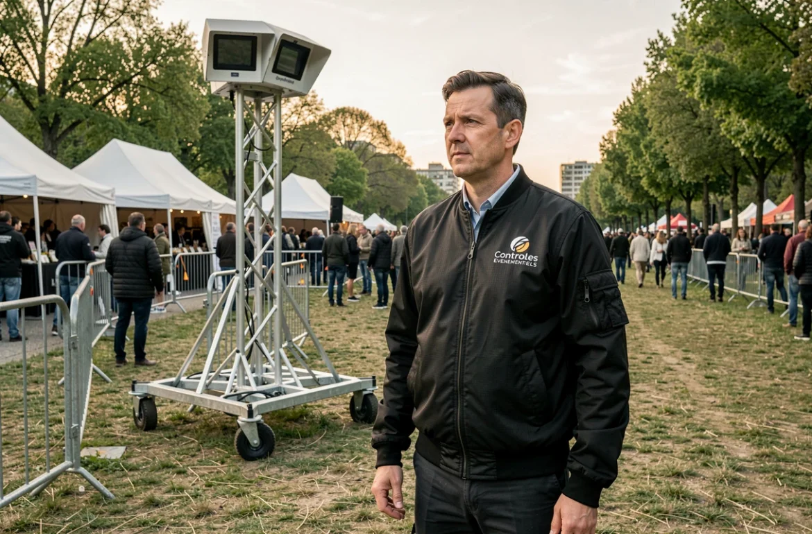 Coordinateur Controles Evenementiels Structures supervisant un dispositif de surveillance mobile lors d'un événement public