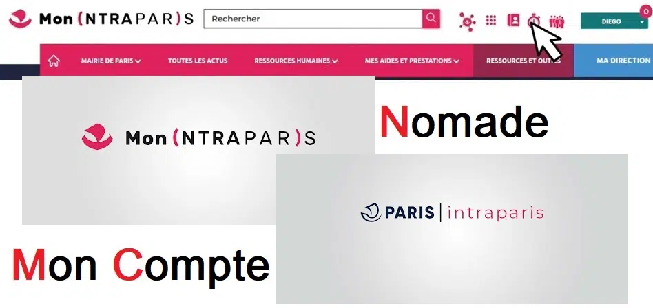 Intraparis Nomade : accéder à son compte