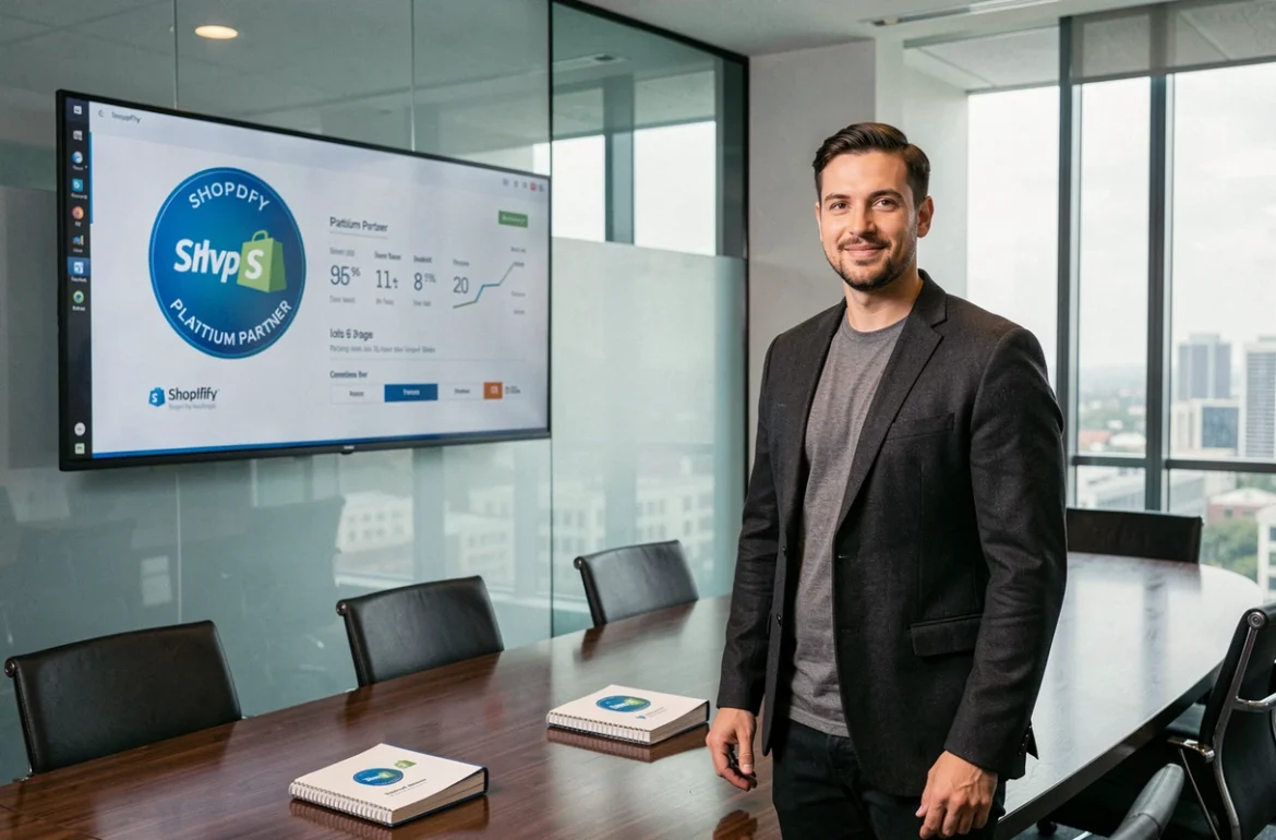Responsable de projet de LobsTTer, agence Shopify Platinum Partner, présentant des certifications e-commerce